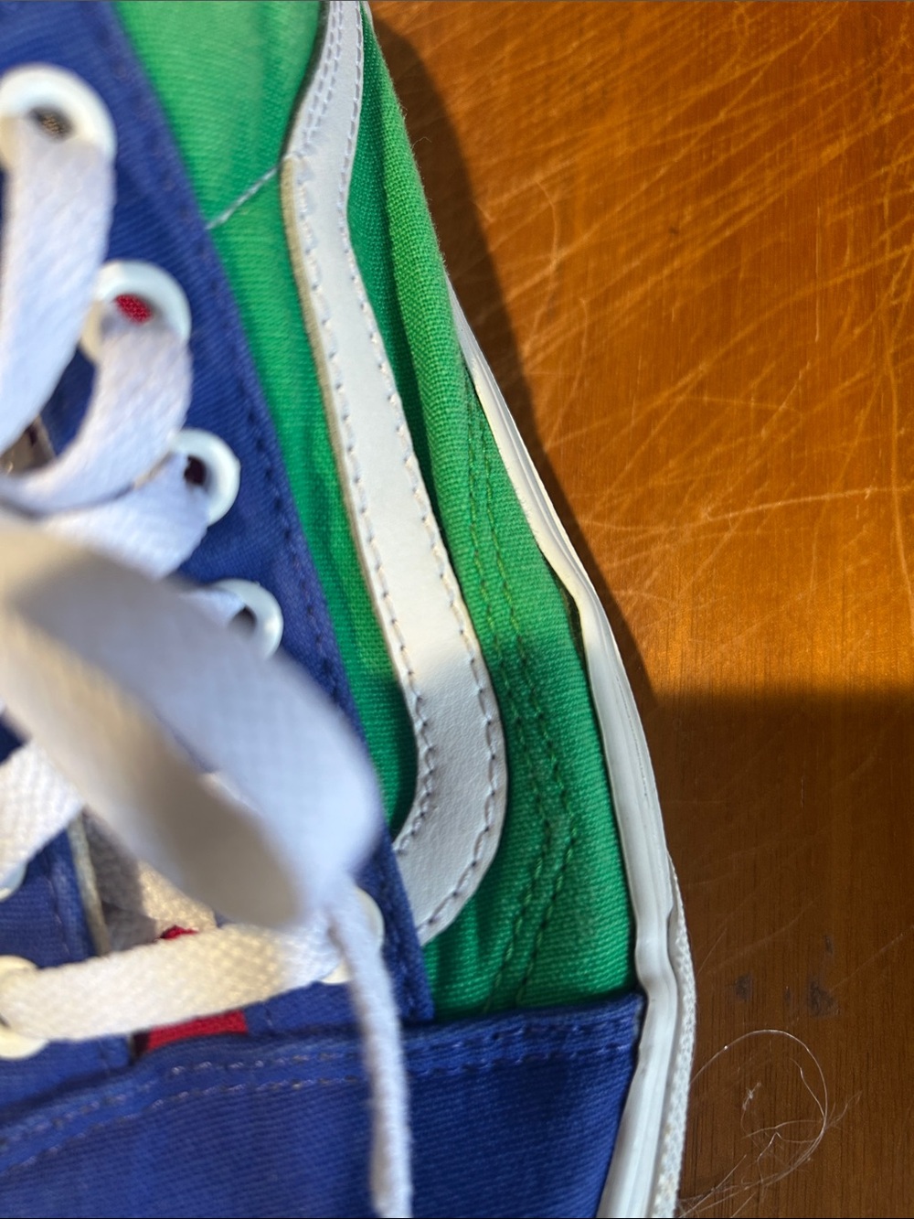 Multi-Color Lace-Up Vans - Picture 3 of 8